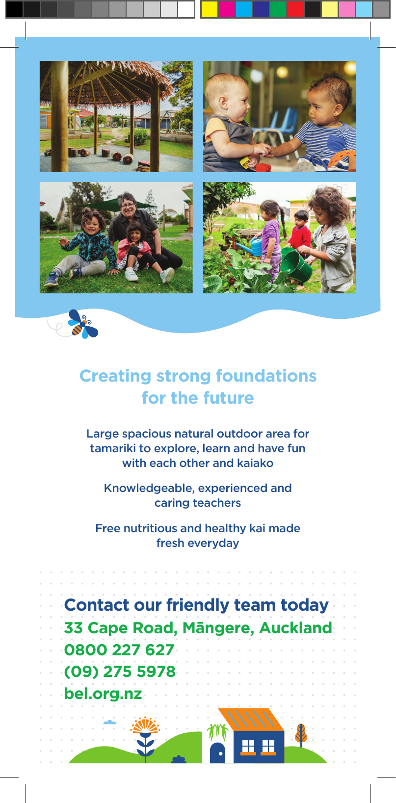 Information page of the Barnardos Early Learning Māngere flyer