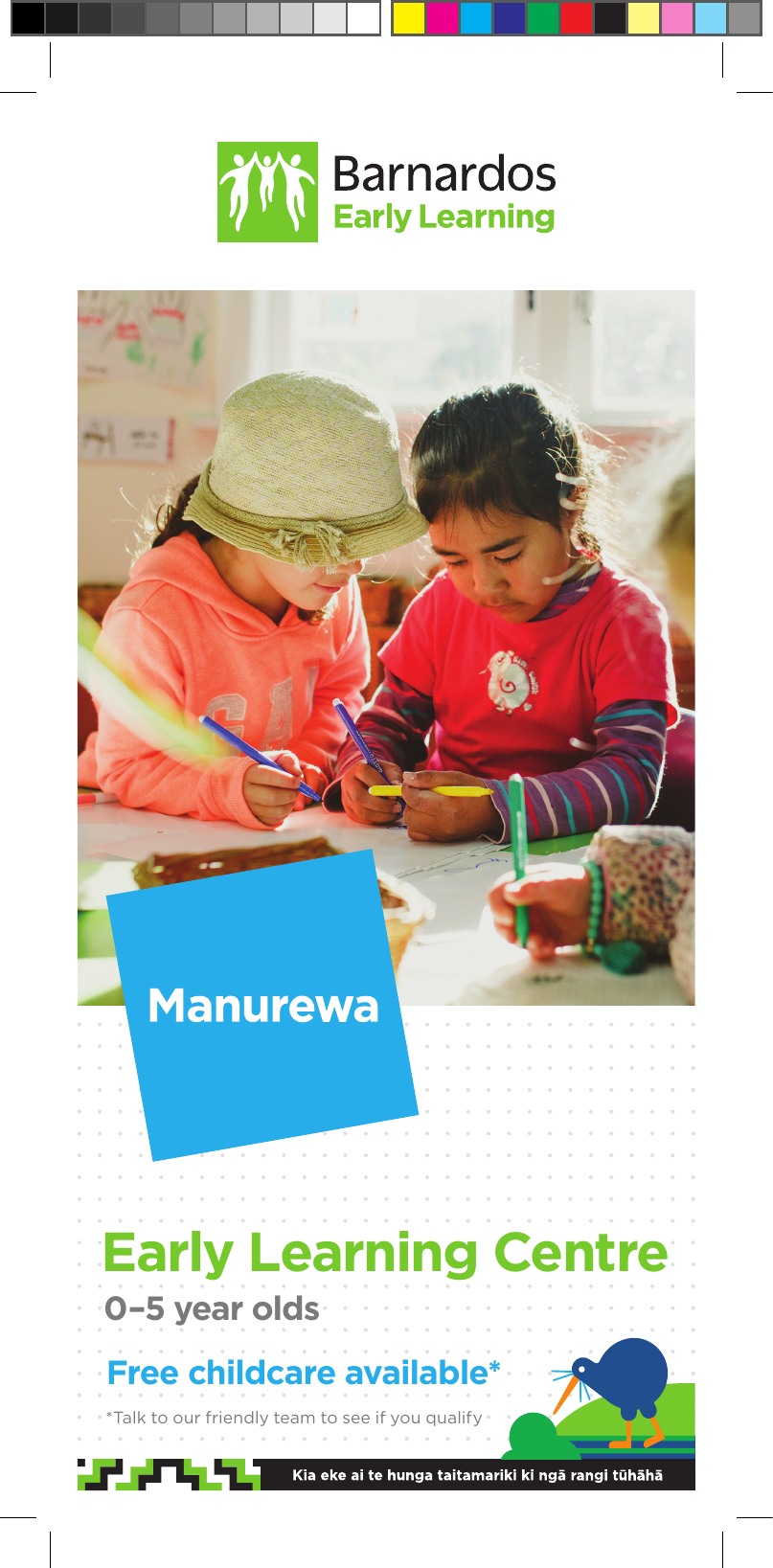 Front page of the Barnardos Early Learning Manurewa flyer